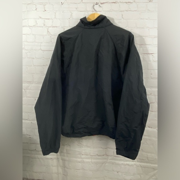 Swingster Jacket Mens Size Medium Black Red Trim Detail Full Zip Front Snap - Picture 3 of 12